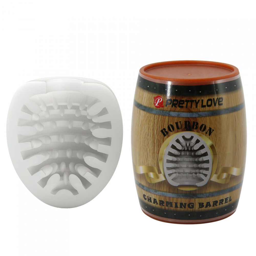 Мастурбатори без вібрації - Мастурбатор яйце PRETTY LOVE Barrel білий, 5.5 см 8