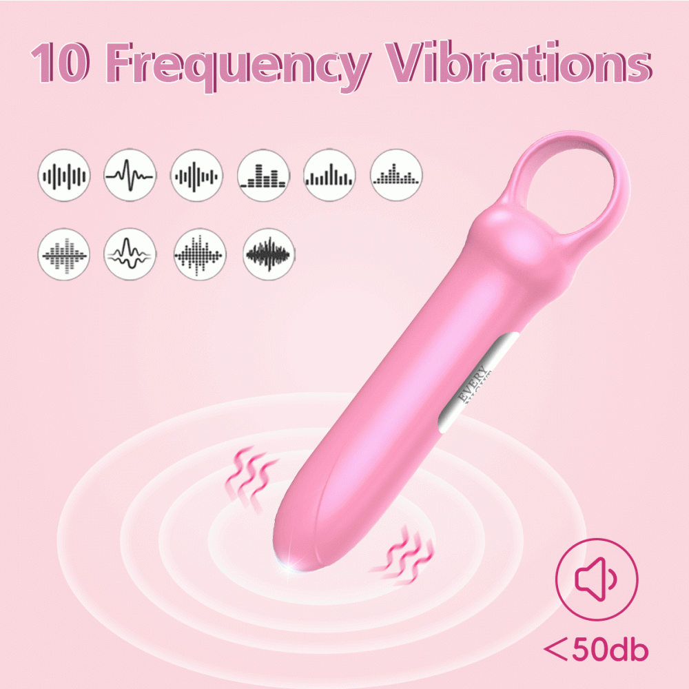 Классический вибратор - Мини-вибратор Every Night Toys Merry светло-розовый, 10 режимов вибрации 1