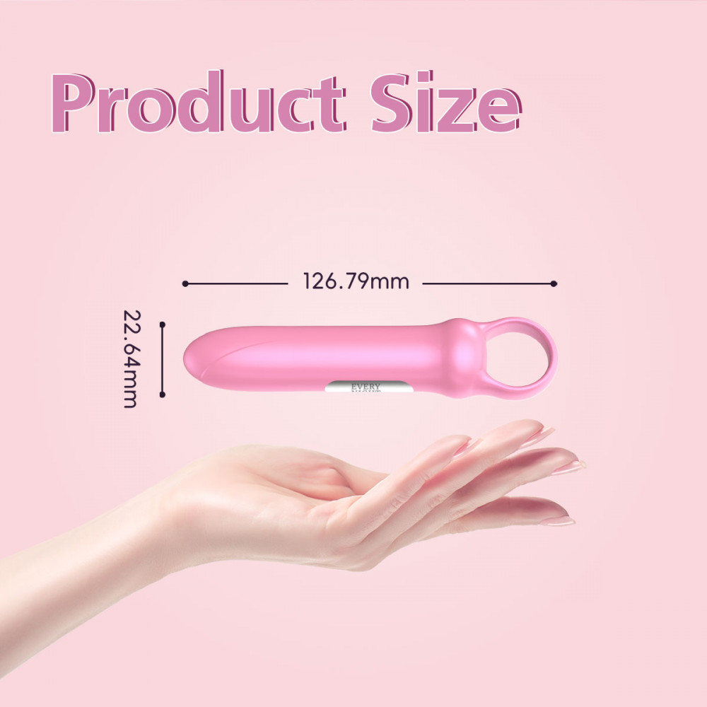 Классический вибратор - Мини-вибратор Every Night Toys Merry светло-розовый, 10 режимов вибрации 5