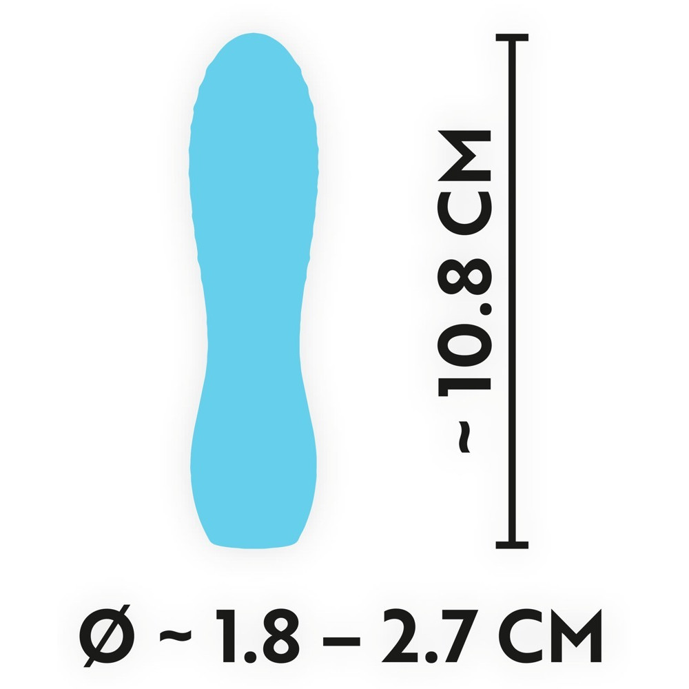 Секс игрушки - Мини-вибратор с рельефом You2Toys Cuties 3, голубой 1