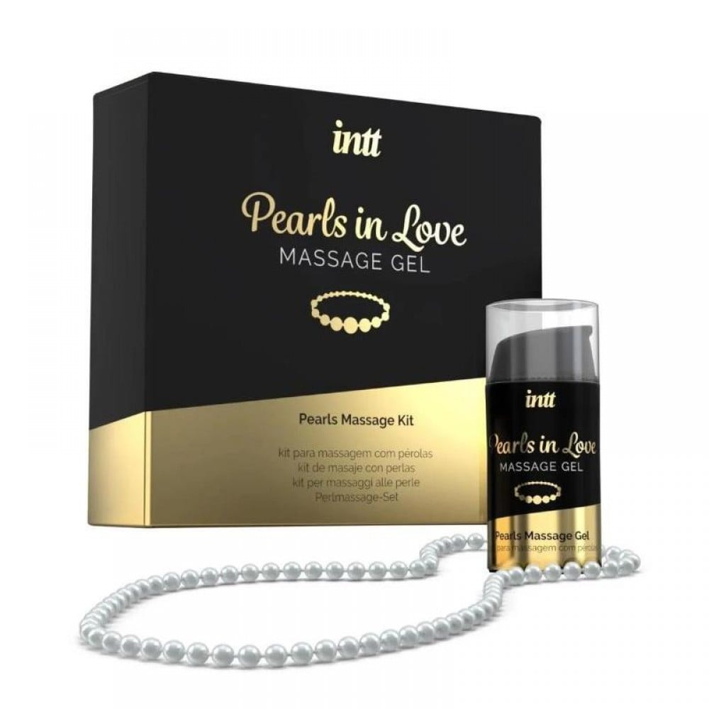  - Набор для интимного массажа Intt Pearls in Love, 15 мл, с гелем и жемчужным ожерельем