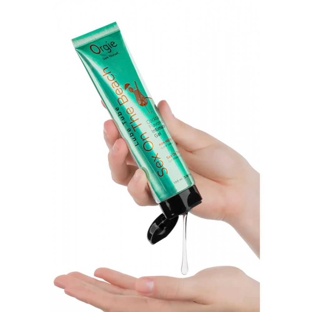 Разное - Съедобный лубрикант коктейль СЕКС НА ПЛЯЖЕ Orgie Cocktail Flavored на водной основе, 100 мл 2