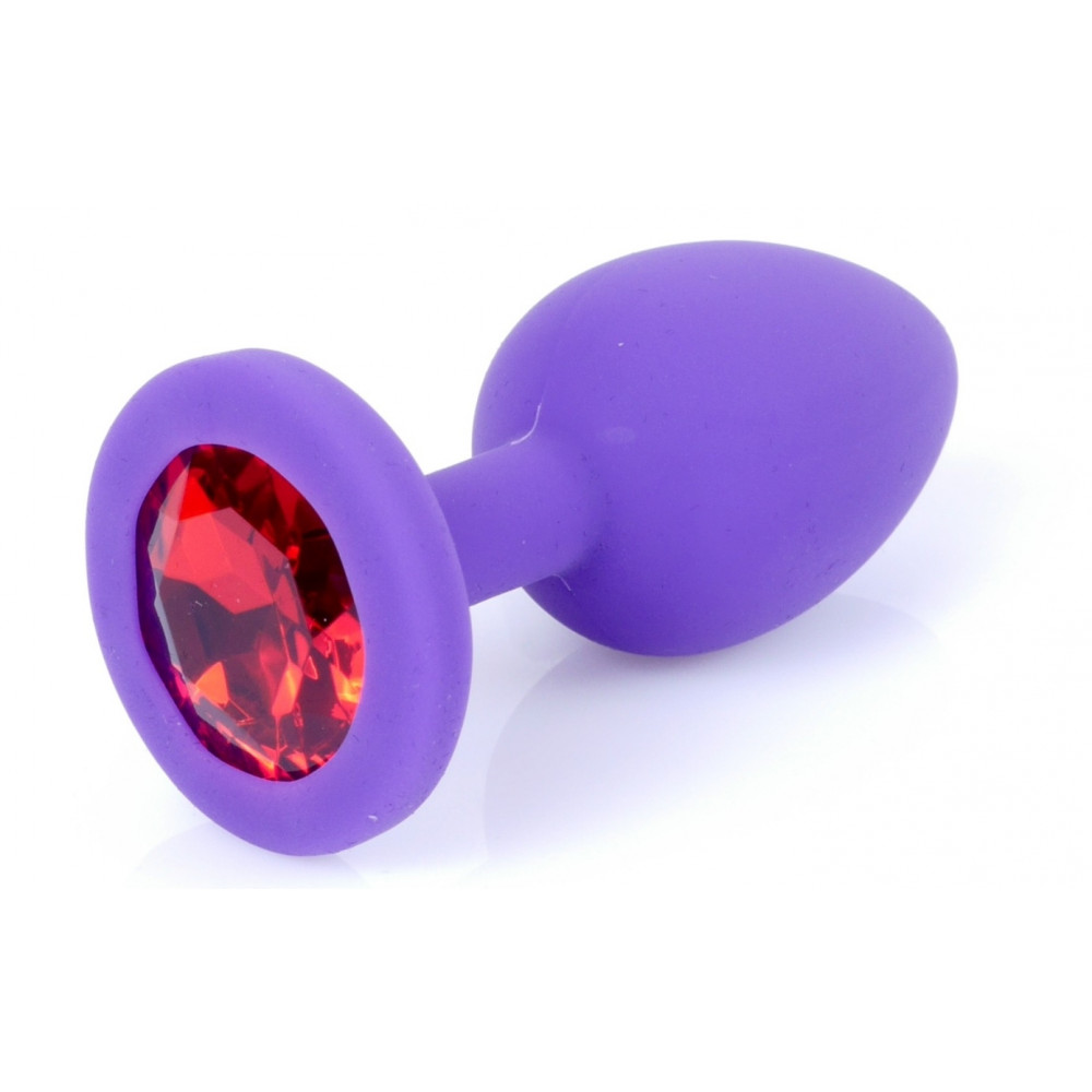 Анальные игрушки - Силиконовая анальная пробка Boss Series - Jewellery Purple Silicon PLUG Small Red S, BS6400082 3