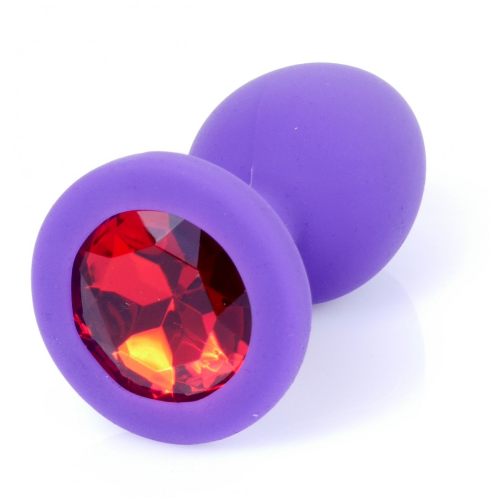 Анальные игрушки - Силиконовая анальная пробка Boss Series - Jewellery Purple Silicon PLUG Small Red S, BS6400082 7