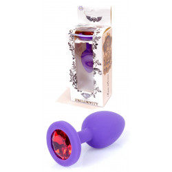 Силиконовая анальная пробка Boss Series - Jewellery Purple Silicon PLUG Small Red S, BS6400082