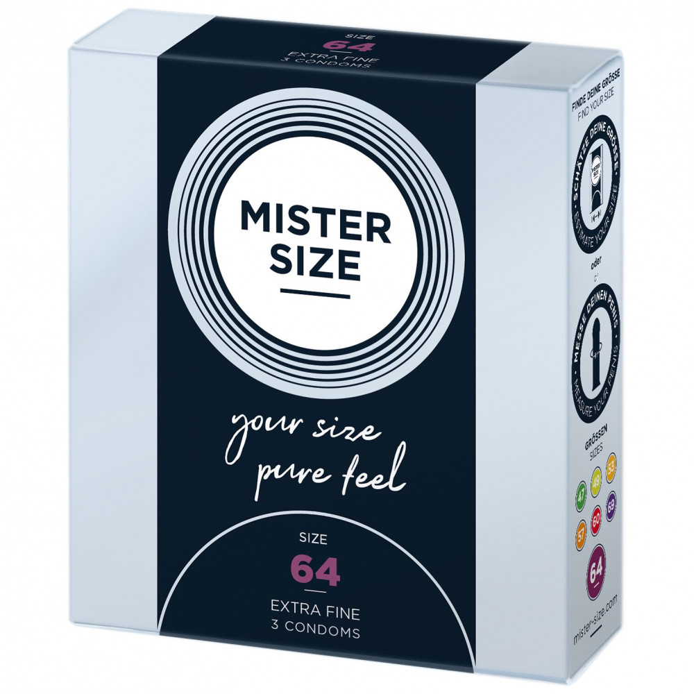 Презервативы - Презервативы Mister Size - pure feel - 64 (3 condoms), толщина 0,05 мм 2