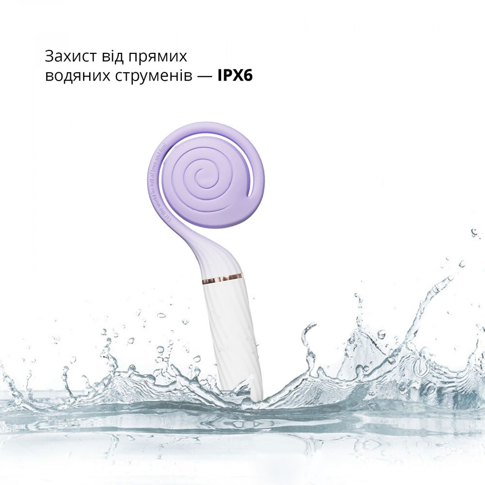 Вакуумный вибратор - Пульсатор с вакуумной стимуляцией Otouch LOLLIPOP Purple 5