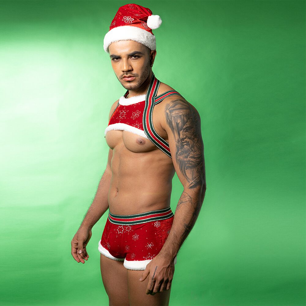 Мужское эротическое белье - Новогодний мужской эротический костюм JSY 9133 One Size 3