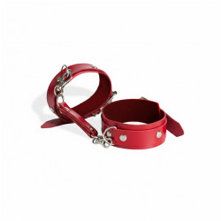 Наручники из экокожи Art of Sex - Eva, цвет красный