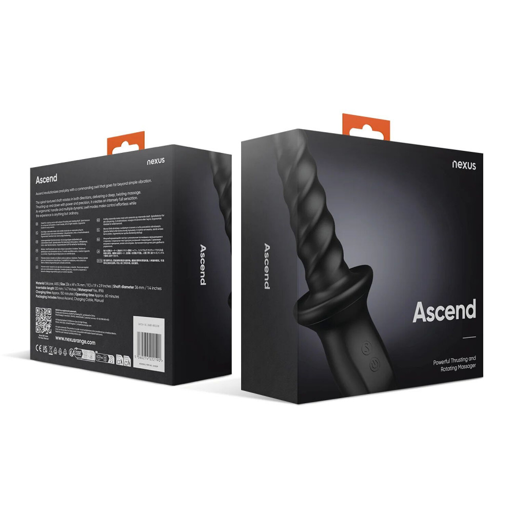 Анальные игрушки с вибрацией - Анальный массажер Nexus Ascend с вращением и поступательными движениями 2