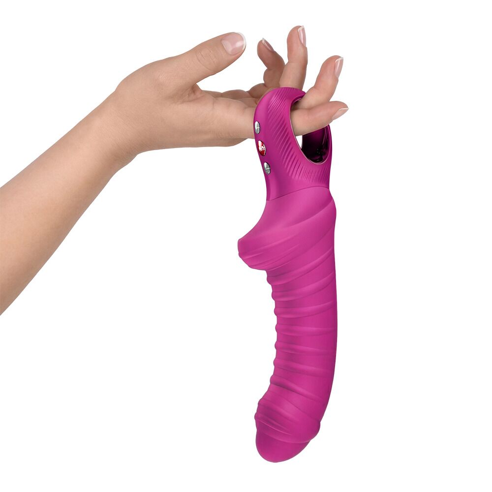 Классический вибратор - Вибратор для точки G Fun Factory TIGER Magenta, ребристый, подходит для анальной стимуляции 2