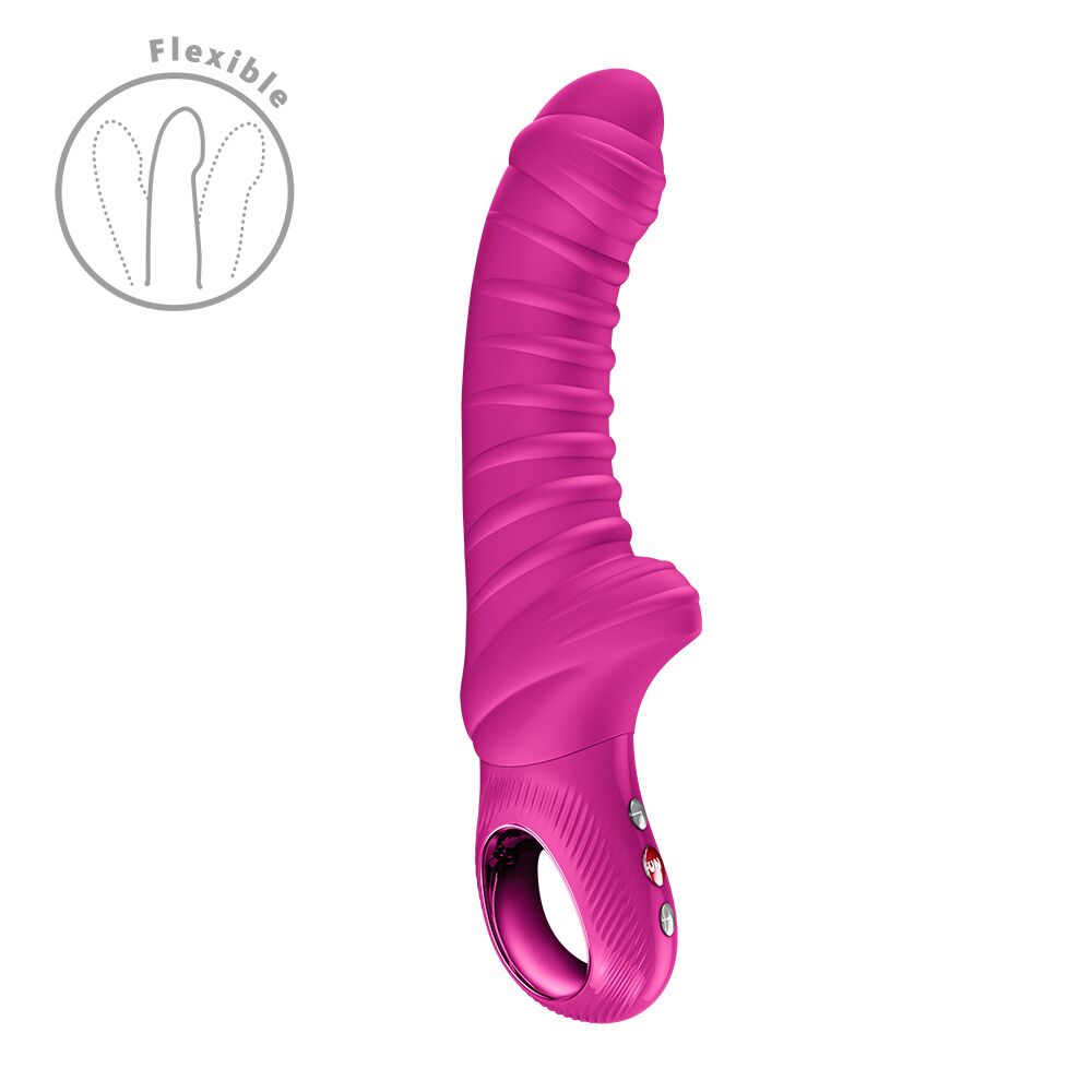 Классический вибратор - Вибратор для точки G Fun Factory TIGER Magenta, ребристый, подходит для анальной стимуляции