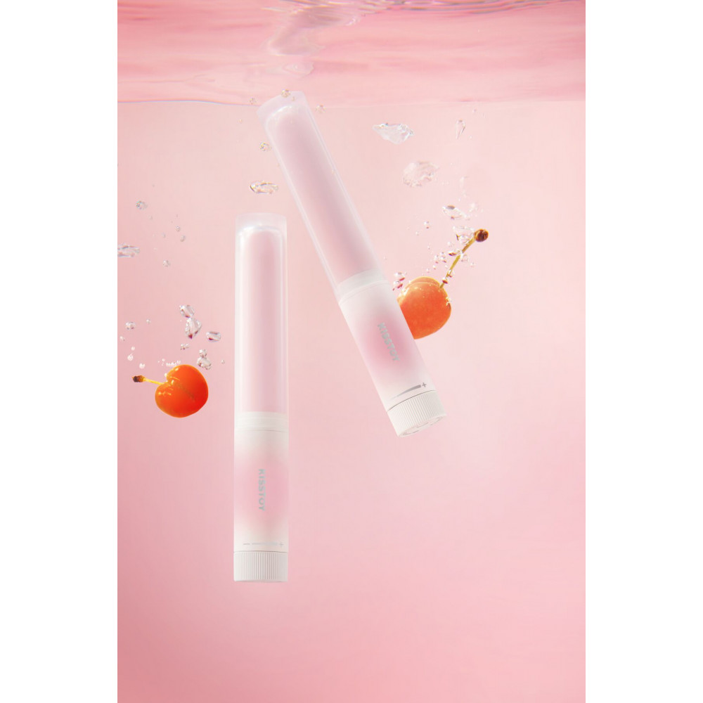 Классический вибратор - Липстик-вибратор KISSTOY Pop Cherry, 7 режимов, 2 мотора, гибкий, подогрев 8