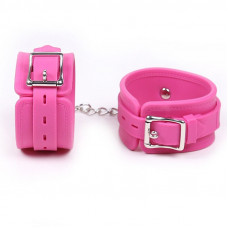 Силиконовые наручники Silicone hand cuff pink