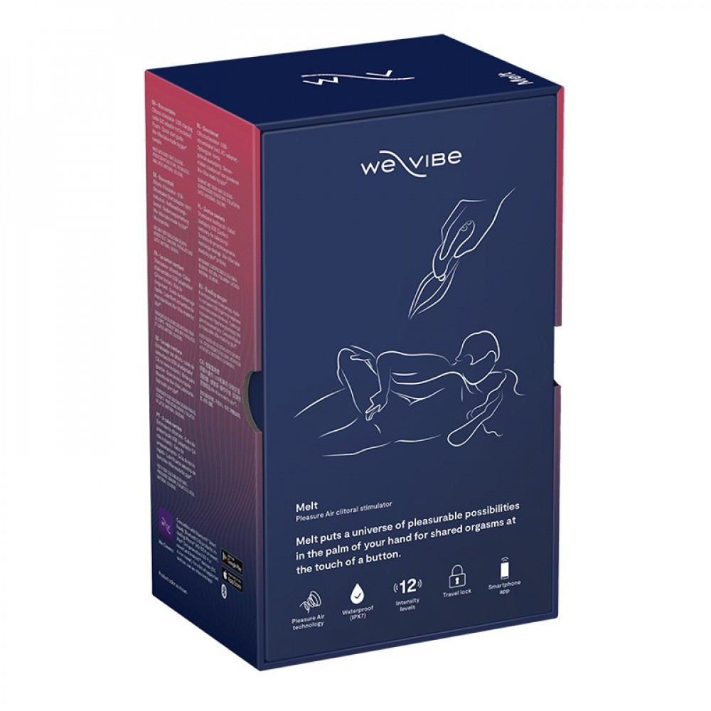 Вибропули и мини-вибраторы - Вакуумный вибратор для пар We-Vibe MELT Blue 4