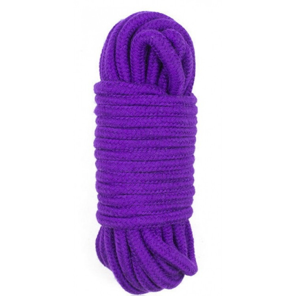 БДСМ игрушки - Веревка для связывания 5 метров, фиолетовая 2