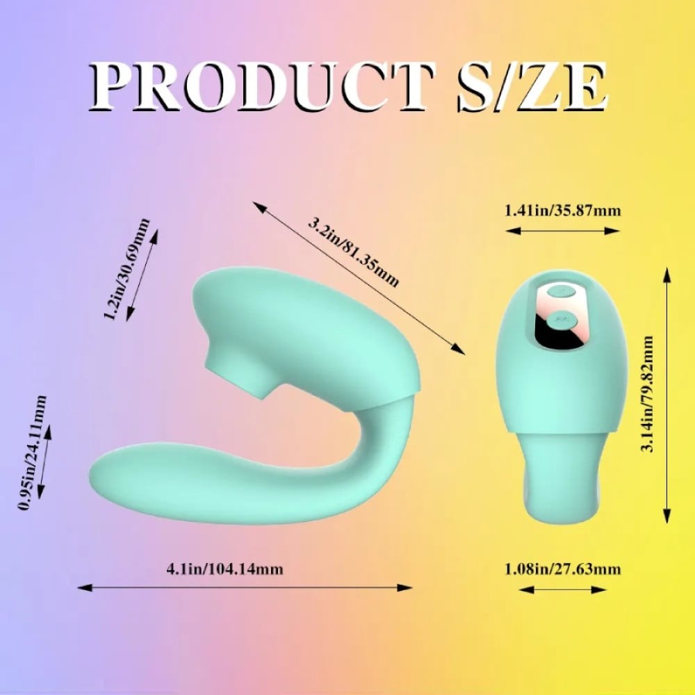 Різне - Вібратор подвійної стимуляції Every Night Toys вакуум з ефектом посмоктування та стимуляція точки G 11