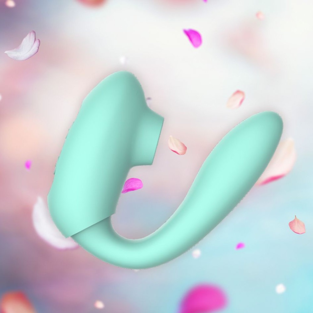 Різне - Вібратор подвійної стимуляції Every Night Toys вакуум з ефектом посмоктування та стимуляція точки G 6