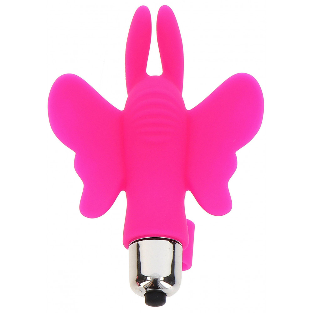 Разное - Вибратор на палец ToyJoy Butterfly Pleaser, розовый