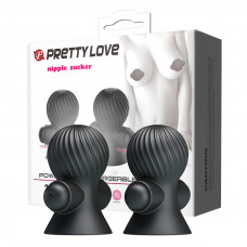 Вібростимулятор для сосків PRETTY LOVE Nipple Sucker, чорний