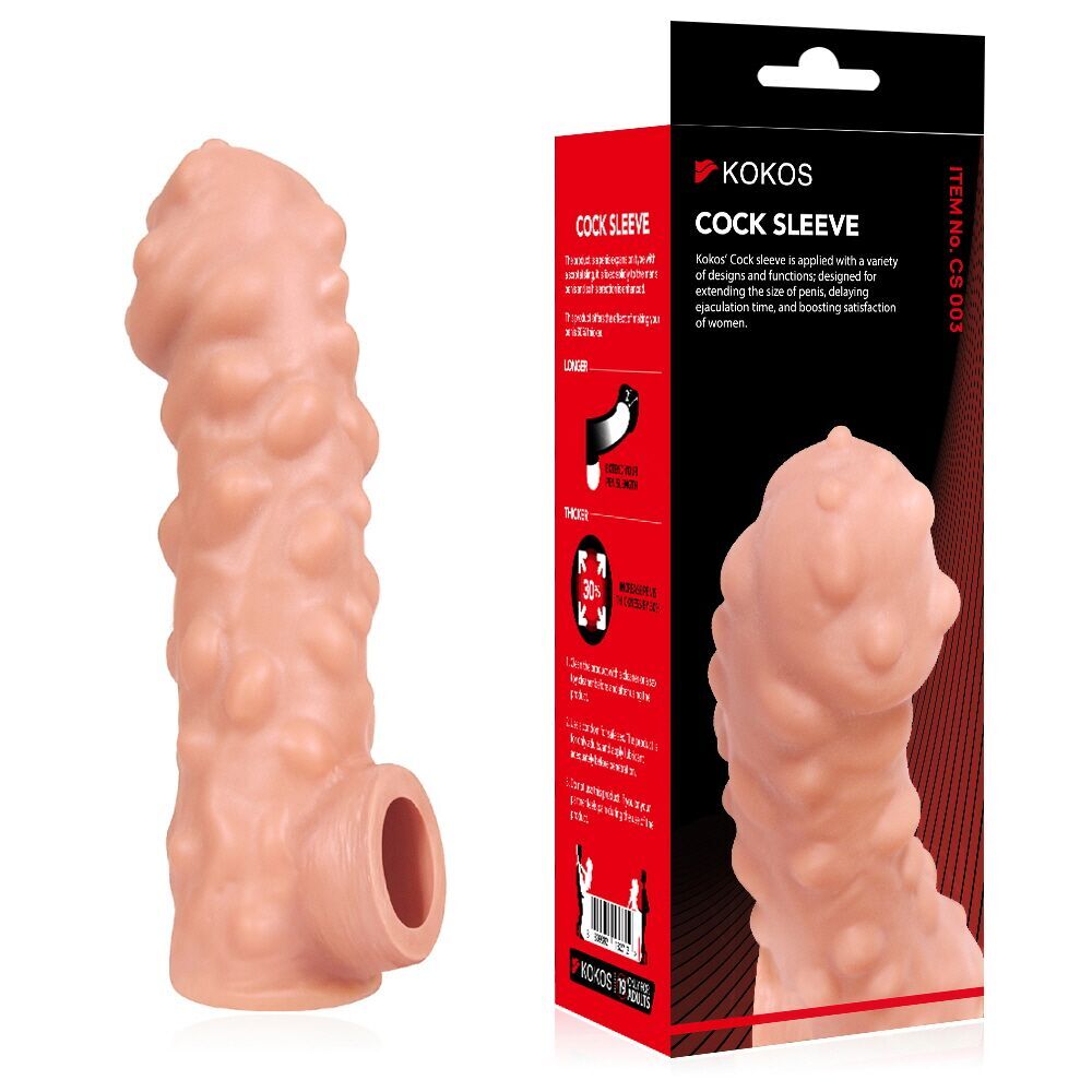 Ерегційні кільця без вібрації - Насадка на член Kokos Cock Sleeve CS 003 S