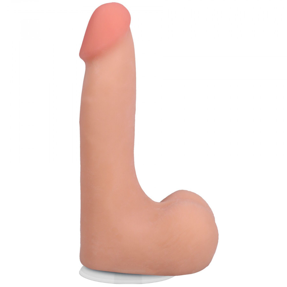 Секс іграшки - Фалоімітатор Doc Johnson The Realistic Cock ULTRASKYN 7 Inch with Balls Vanilla (м'яте паковання!!!)