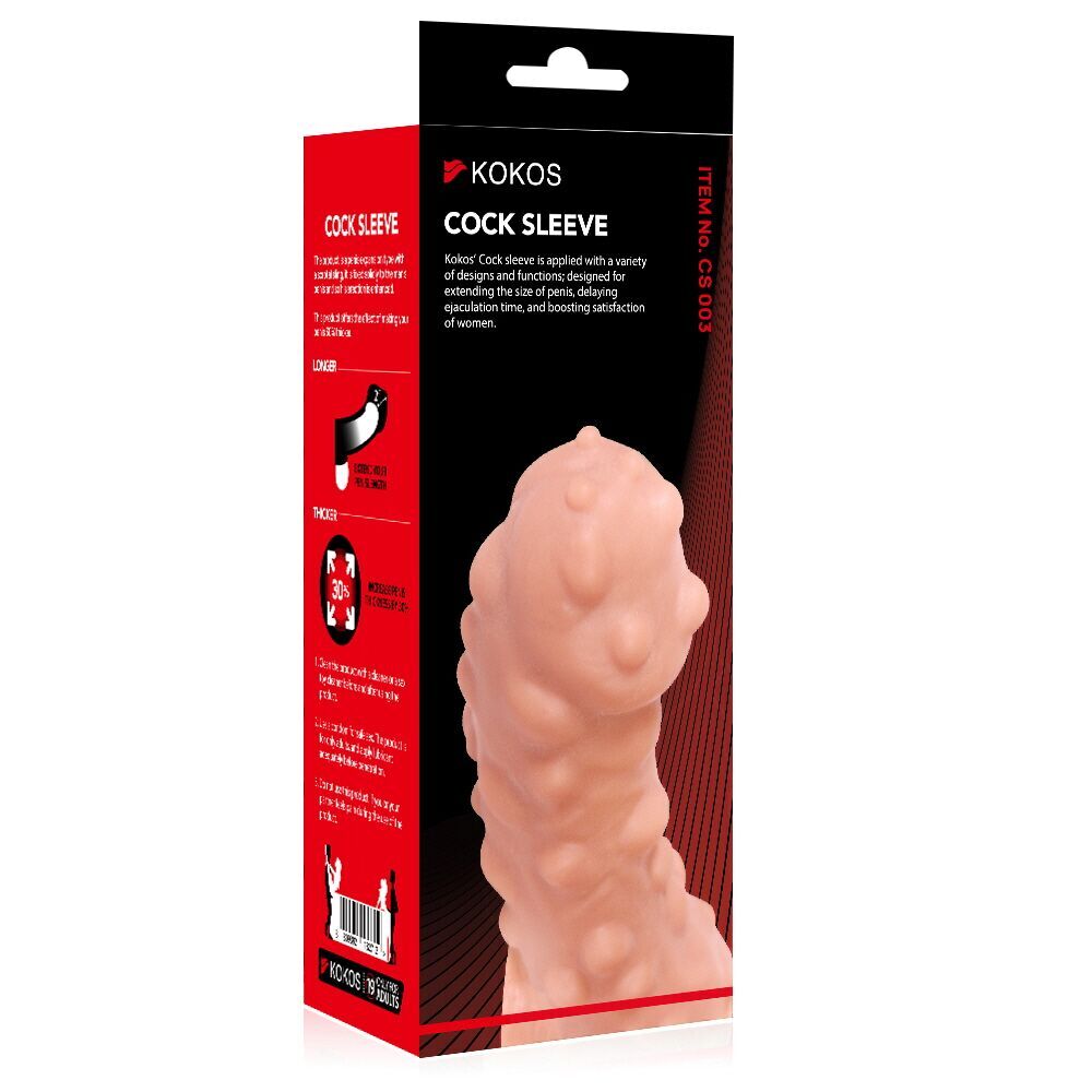 Ерегційні кільця без вібрації - Насадка на член Kokos Cock Sleeve CS 003 S 2