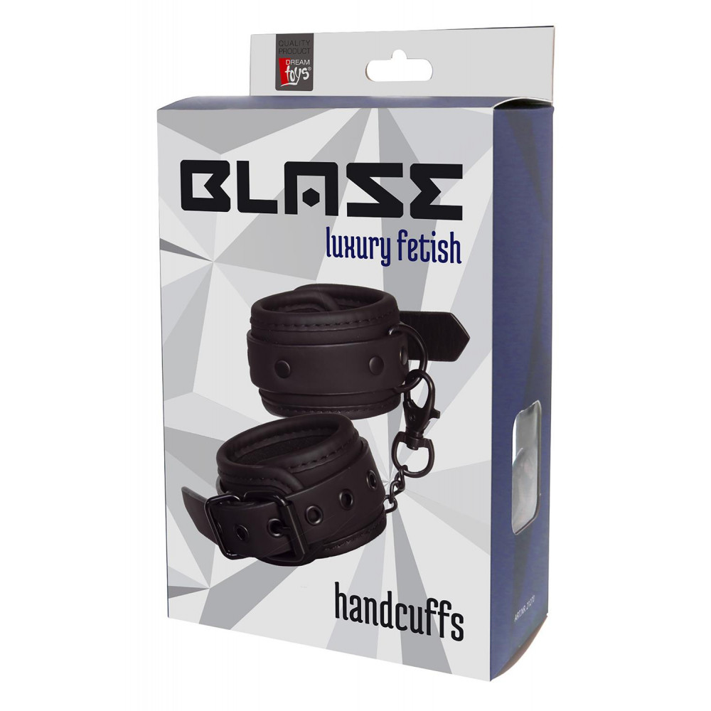 Наручники, веревки, бондажы, поножи - Наручники BLAZE HANDCUFF BLACK 3