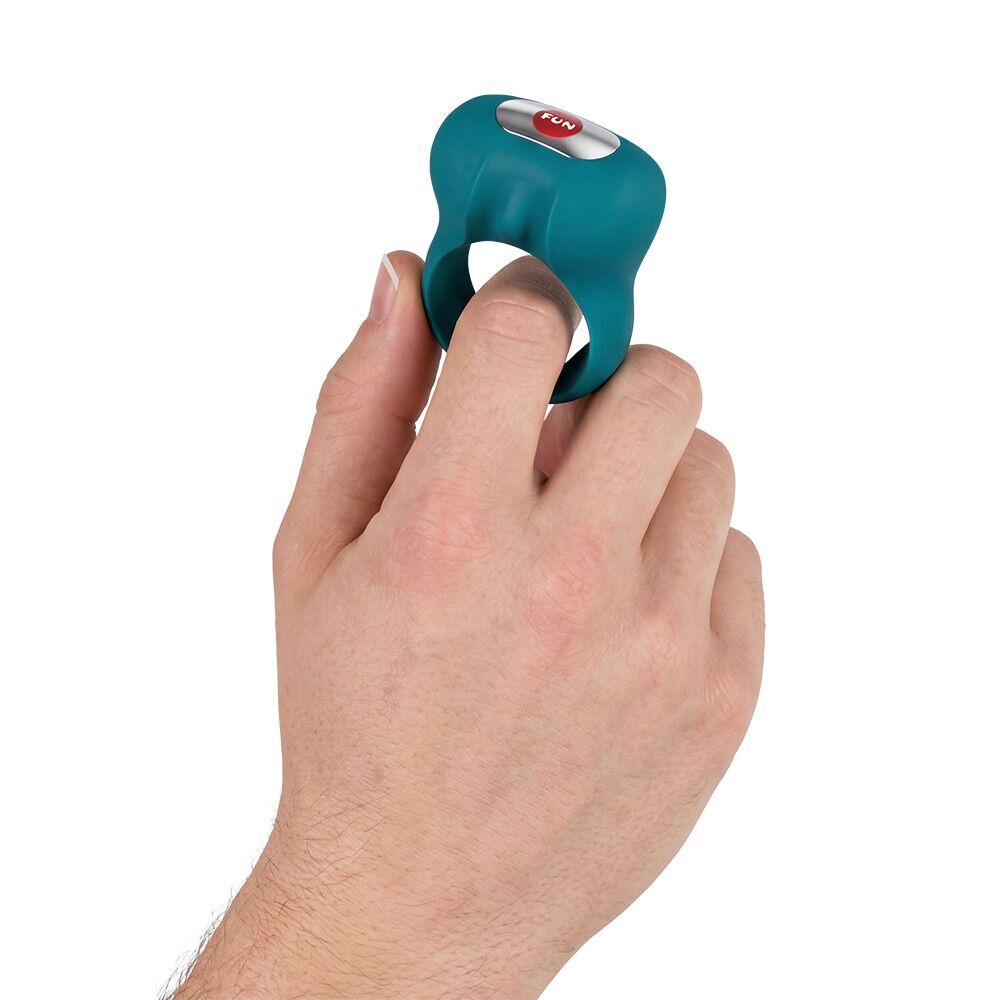 Секс игрушки - Эрекционное виброкольцо Fun Factory Steady Bottle Green (мятая упаковка!!!) 2