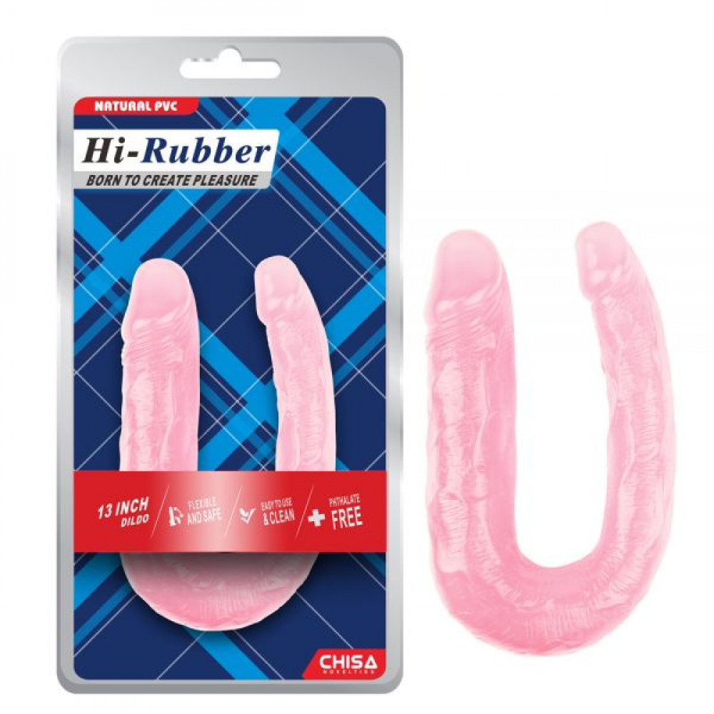 Секс игрушки - Фаллоимитатор двухсторонний13 Inch Dildo Pink Chisa 1