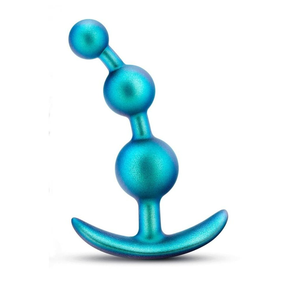 Секс игрушки - Анальная елочка Anal Adventures голубая, 13.3 х 3.2 см