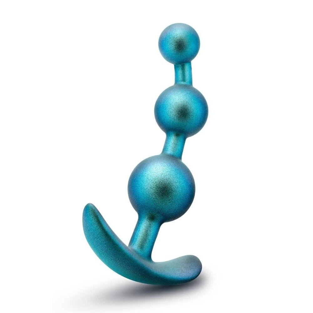 Секс игрушки - Анальная елочка Anal Adventures голубая, 13.3 х 3.2 см 3