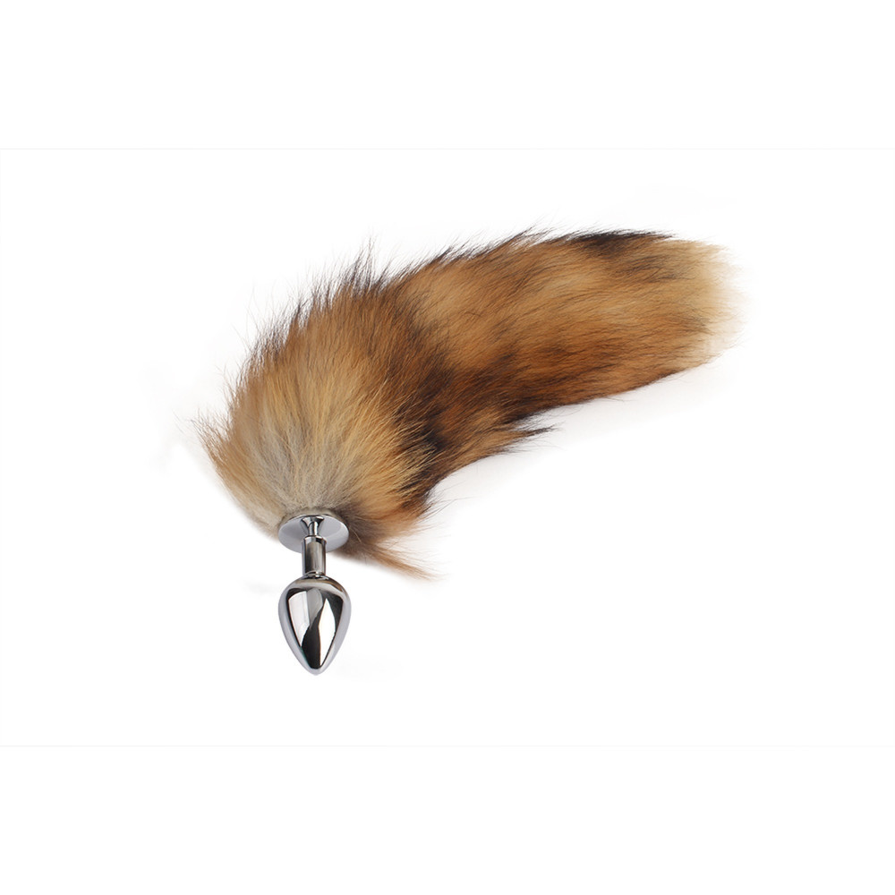 Анальный хвост - Анальная пробка с хвостом Fluffy fox Plug Chisa 1