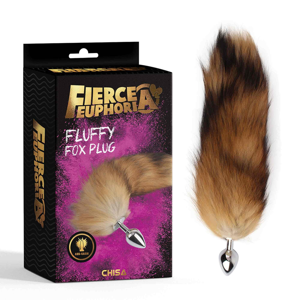 Анальный хвост - Анальная пробка с хвостом Fluffy fox Plug Chisa
