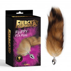 Анальная пробка с хвостом Fluffy fox Plug Chisa