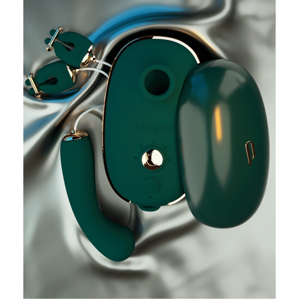 Різне - Анальний плаг із вібрацією Qingnan No.8 Mini Vibrating Anal Beads PINK 6