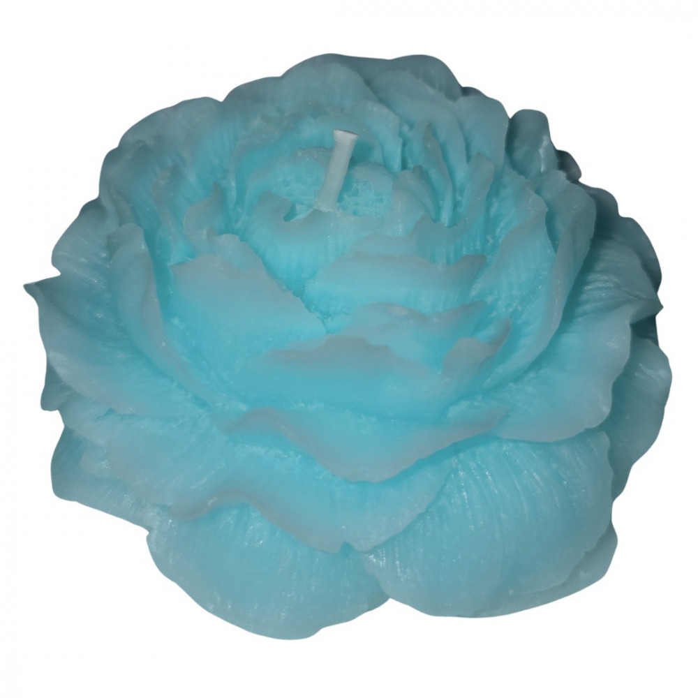 Різне - Свічка півонія люмінесцентна GlowKink низькотемпературна, голуба, L 4