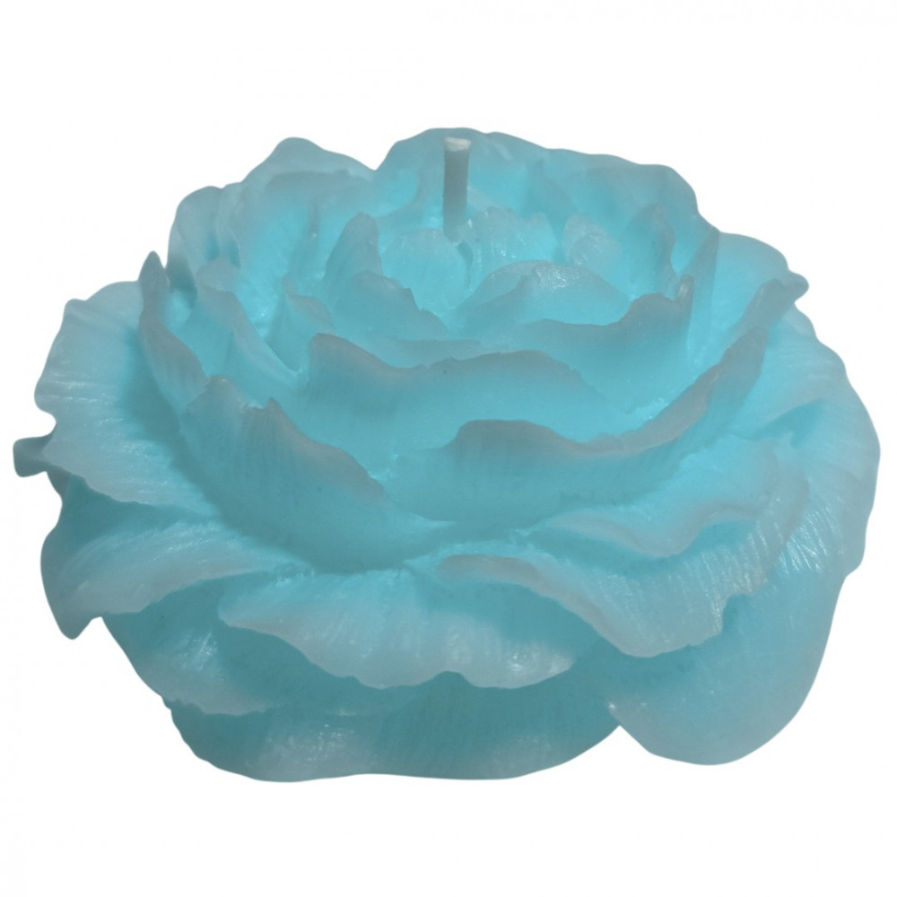 Різне - Свічка півонія люмінесцентна GlowKink низькотемпературна, голуба, L 1