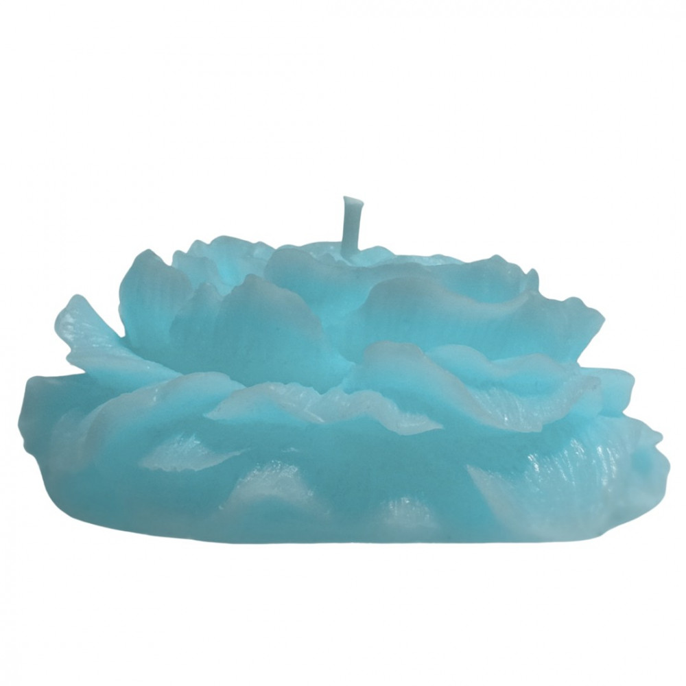 Різне - Свічка півонія люмінесцентна GlowKink низькотемпературна, голуба, L 3