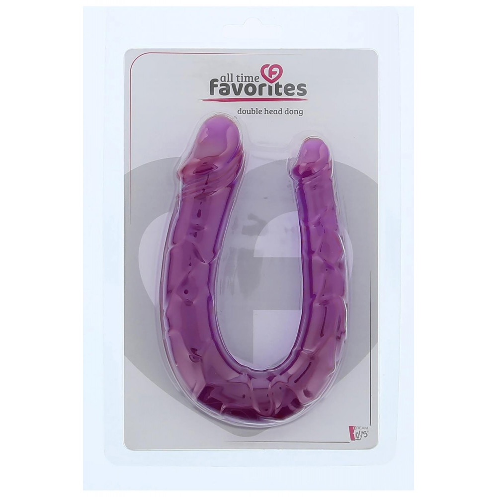  - Двойной фаллоимитатор Dream Toys All Time Favorites фиолетовый 1