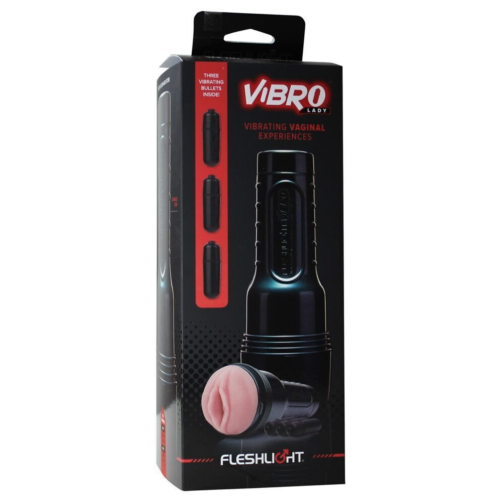 Мастурбаторы с вибрацией - Мастурбатор с вибрацией Fleshlight Vibro Pink Lady Touch, три вибропули, стимулирующий рельеф 4