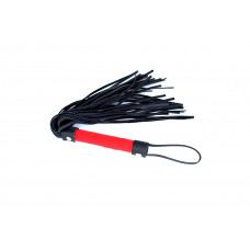 Флоггер DS Fetish Flogger black/red suave