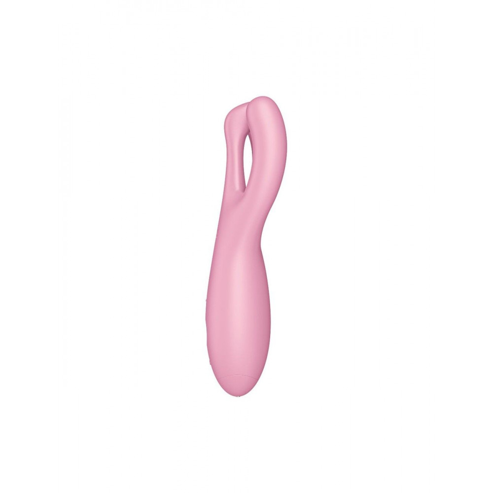 Клиторальный вибратор - Клиторальный смарт-вибратор Satisfyer Threesome 4 Pink с тремя пальчиками 2