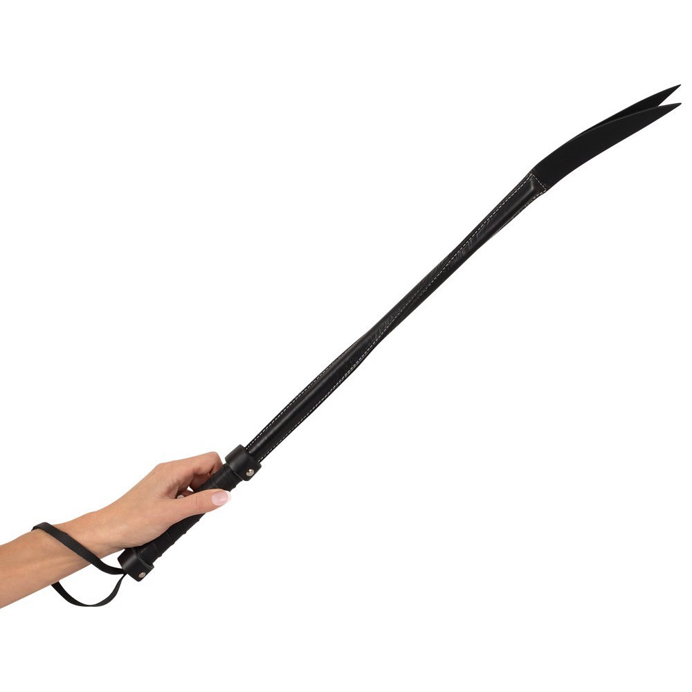 - Батіг з роздвоєним кінчиком ZADO TOOLS шкіряний, чорний, 68 см