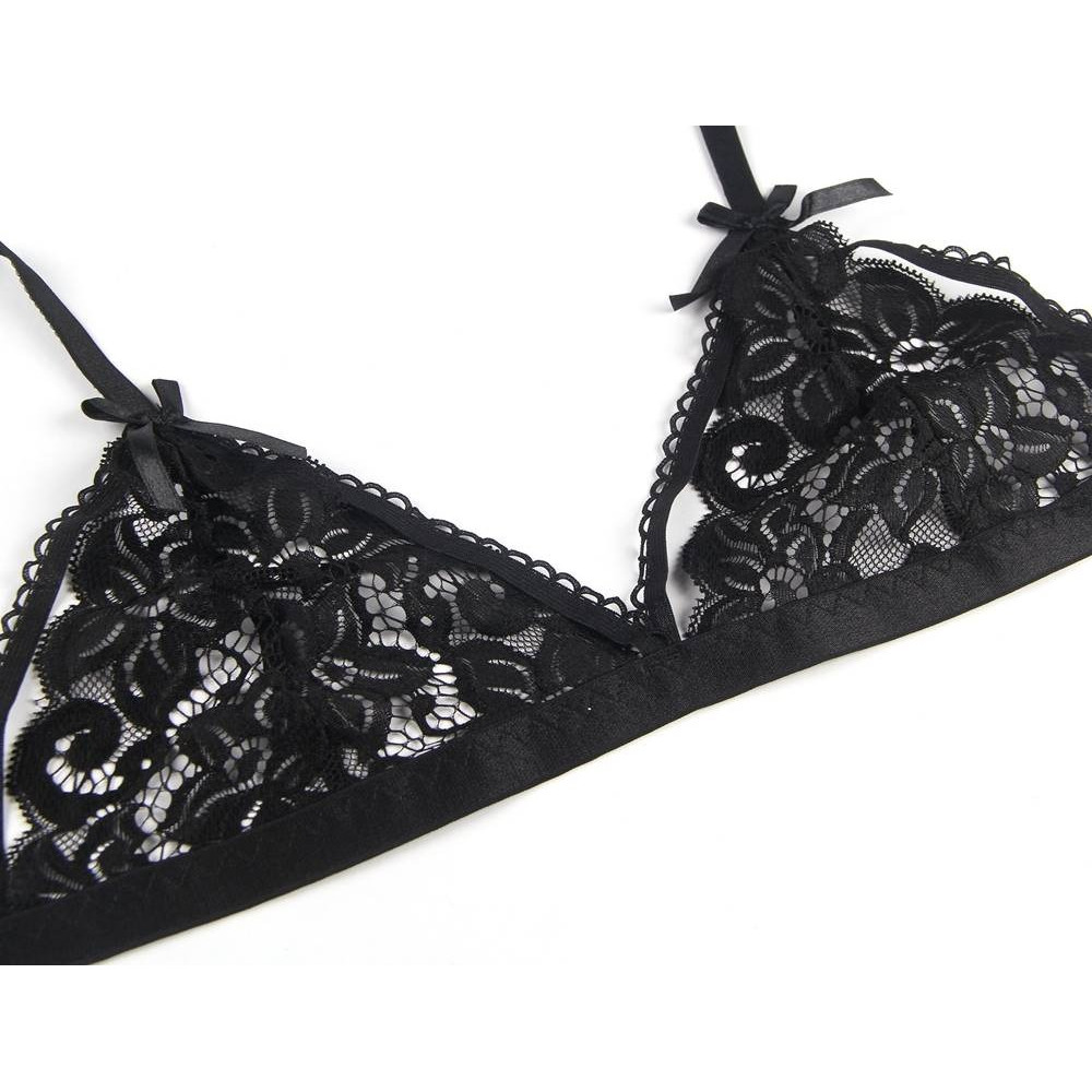 Різне - Комплект білизни Star Night ліф, пояс та трусики, чорний, XS-S 4