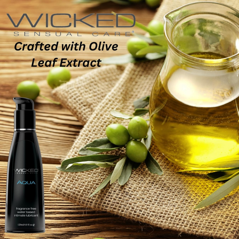 Різне - Лубрикант на водній основі WICKED AQUA з алое та вітаміном Е, 250 мл 5