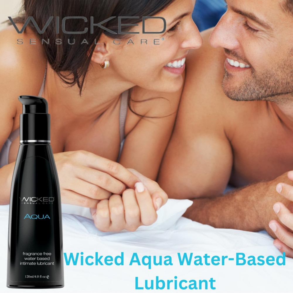 Різне - Лубрикант на водній основі WICKED AQUA з алое та вітаміном Е, 250 мл 4