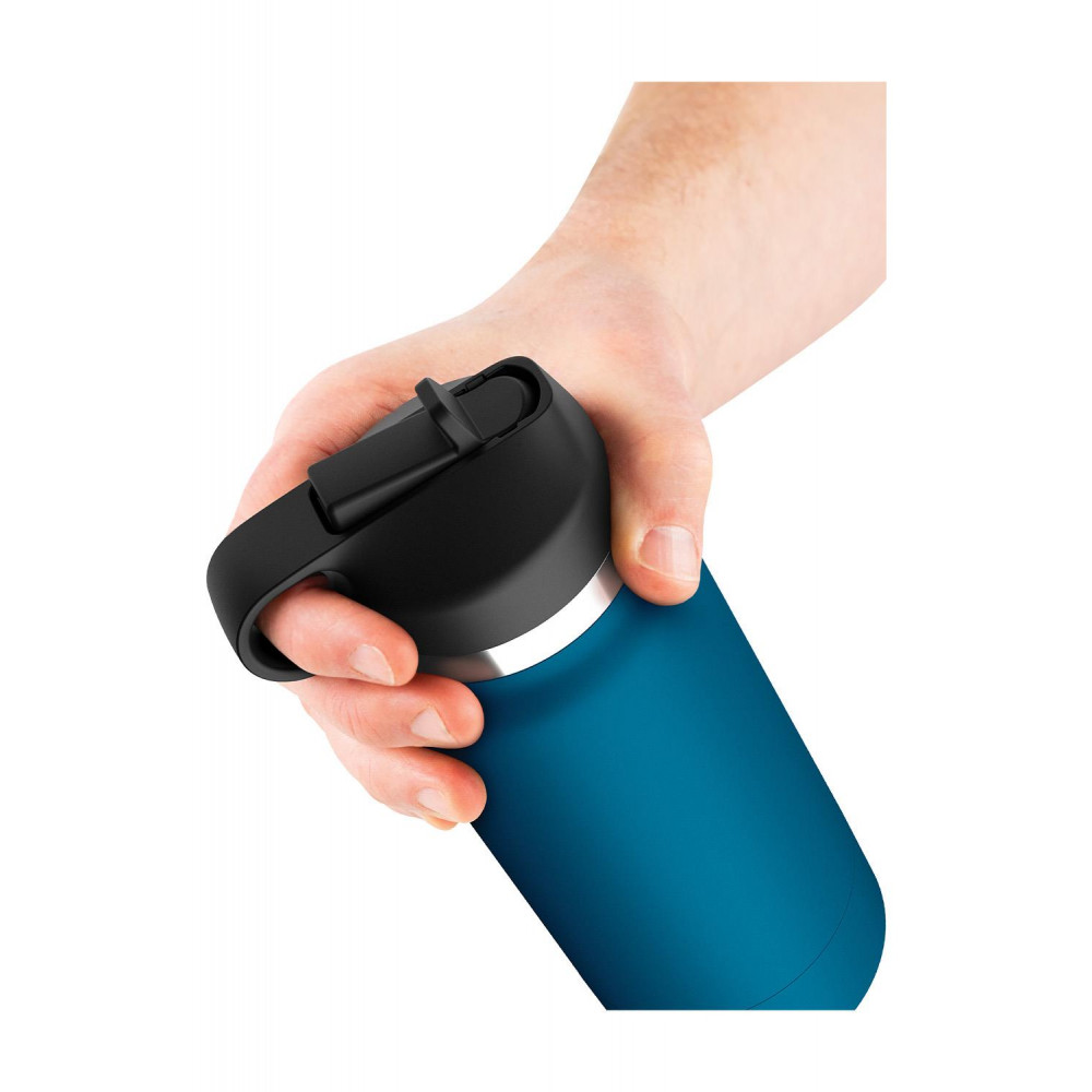 Мастурбаторы без вибрации - Мастурабатор вагина Pipedream PDX Plus в колбе, синий, 23.8 см 3