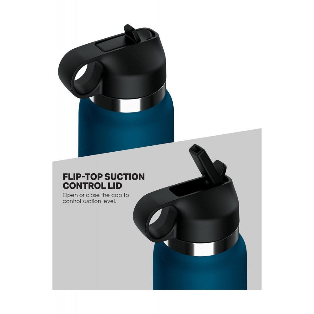 Мастурбаторы без вибрации - Мастурабатор вагина Pipedream PDX Plus в колбе, синий, 23.8 см 4