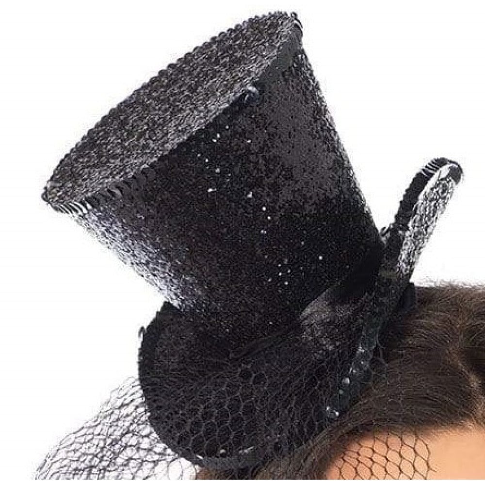 - Мини-цилиндр женский Mini Glitter Top Hat от Leg Avenue 1